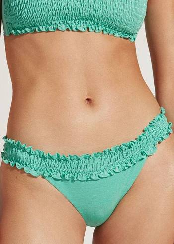 Calzedonia Brazilian Formentera Bikini Altları Kadın Yeşil | TR2884SO