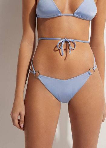 Calzedonia Brazilian String Abu Dhabi Bikini Altları Kadın Mavi | TR2866RW