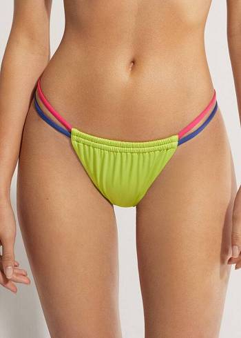 Calzedonia Brazilian String Tokyo Eco Bikini Altları Kadın Yeşil | TR2845UT