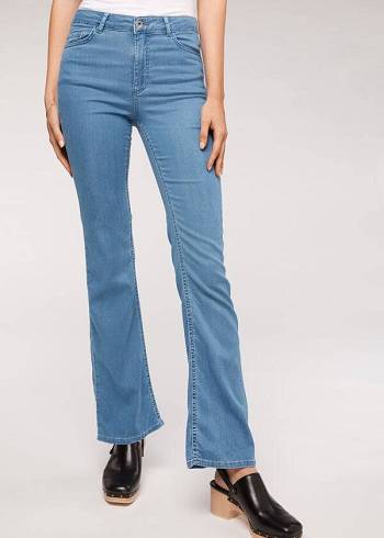 Calzedonia Eco Light Flared Denim Kot Pantolon Kadın Mavi | TR1615YU