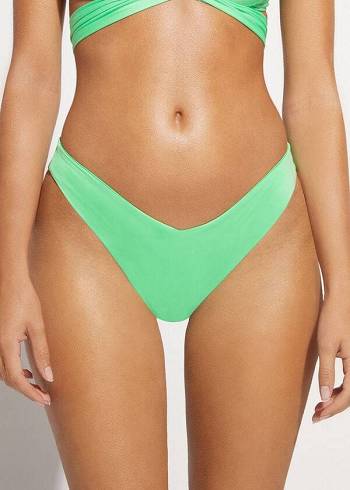 Calzedonia High Cut Indonesia Eco Bikini Altları Kadın Nane | TR2795RW