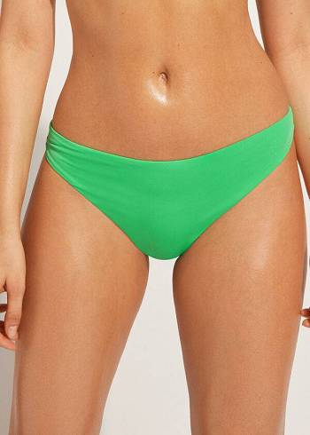 Calzedonia Indonesia Eco Low rise Bikini Altları Kadın Yeşil | TR2717AP