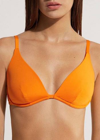 Calzedonia Push Up Indonesia Eco Bikini Üstleri Kadın Turuncu | TR2242OR