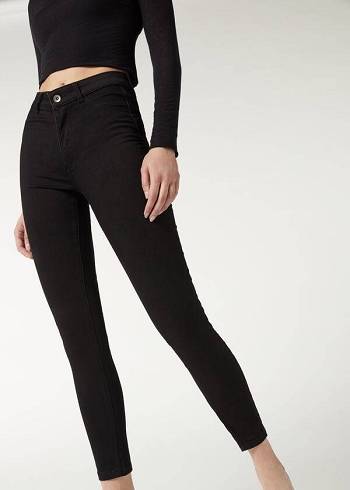 Calzedonia Push-up and soft touch Kot Pantolon Kadın Siyah | TR1583MA