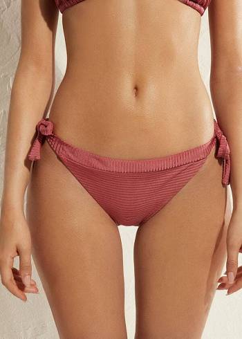 Calzedonia Side Tie Biarritz Bikini Altları Kadın Kahverengi | TR2635RW