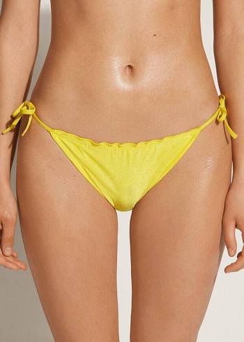 Calzedonia String Formentera Bikini Altları Kadın Sarı | TR2598FM