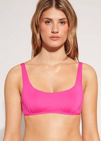 Calzedonia Tank Stilleri Indonesia Eco rosa Bikini Üstleri Kadın Pembe | TR2195FM