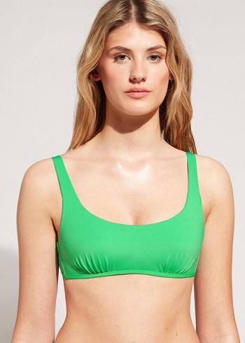 Calzedonia Tank Stilleri Indonesia Eco rosa Bikini Üstleri Kadın Yeşil | TR2196GL