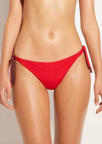 Calzedonia Tied Indonesia Eco Bikini Altları Kadın Kırmızı | TR2539XF