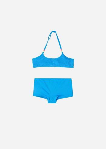 Calzedonia Two-Piece Tank-Stilleri San Diego Mayo Çocuk Mavi | TR1113BC