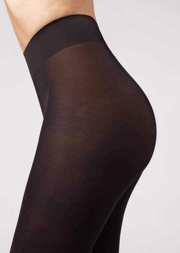 Calzedonia 50 Denier Total Konfor Soft Touch Opaque Tayt Kadın Siyah | TR3159XF