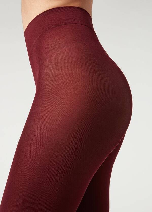 Calzedonia 50 Denier Total Konfor Soft Touch Opaque Tayt Kadın Bordo | TR3165GL