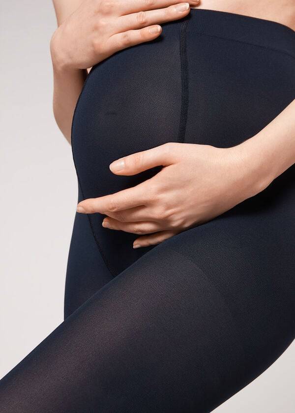 Calzedonia 60 Denier Maternity Opaque Tayt Kadın Mavi | TR3148YU