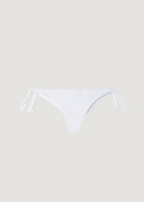 Calzedonia Bow Brazilian Indonesia Eco Bikini Altları Kadın Beyaz | TR2892RW