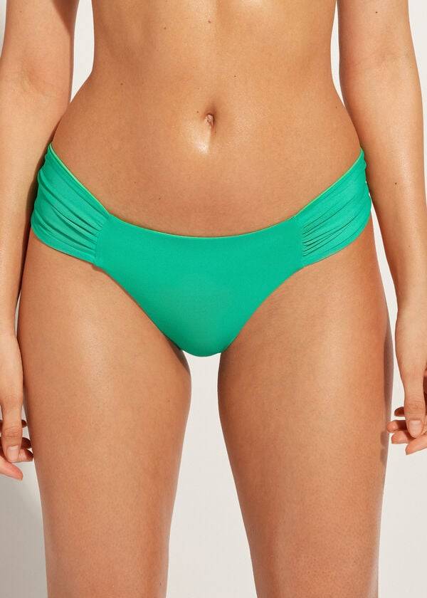 Calzedonia Brazilian Indonesia Eco Bikini Altları Kadın Yeşil | TR2879JJ