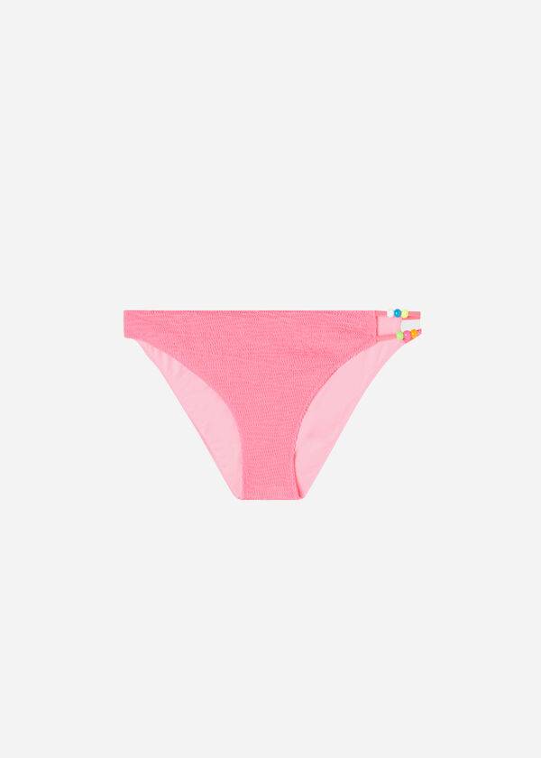 Calzedonia Crinkled San Diego Bikini Altları Kadın Pembe | TR2817IS