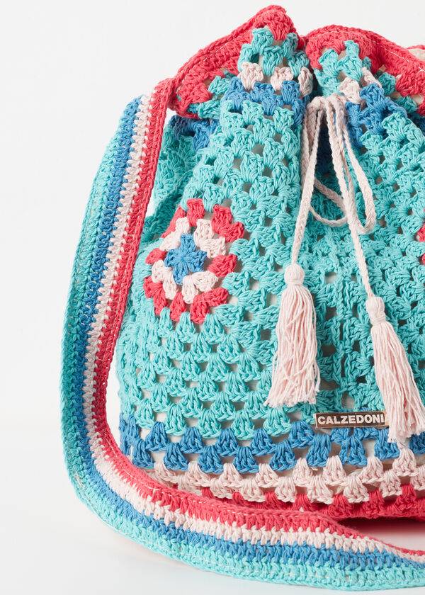 Calzedonia Crochet Beach Bag Aksesuar Kadın Turkuaz Mavi | TR2917YU