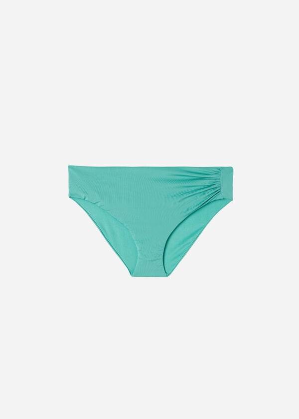 Calzedonia High Belli Indonesia Eco Bikini Altları Kadın Turkuaz | TR2765HK