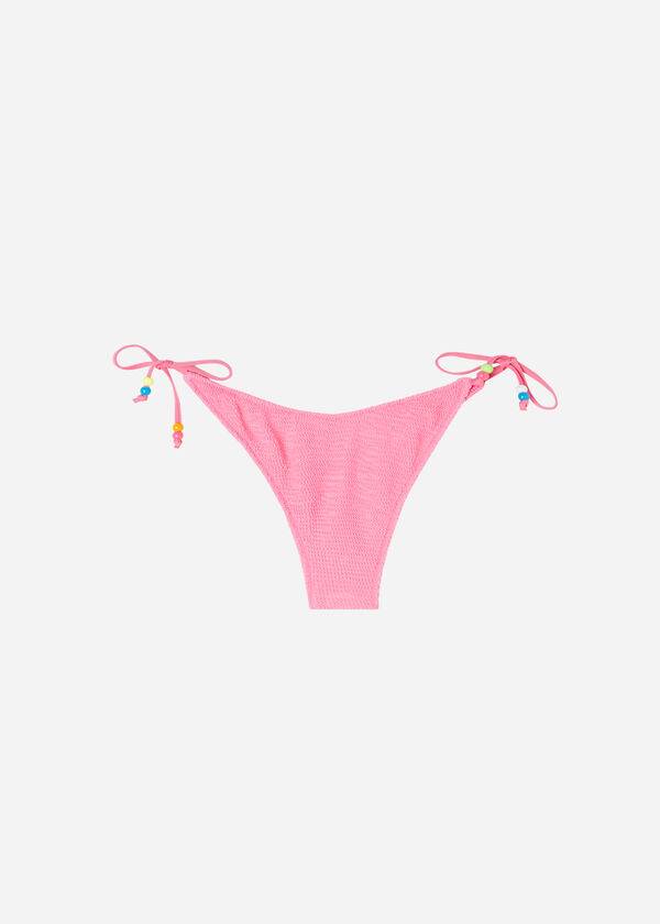 Calzedonia High V-Cut Brazilian San Diego Bikini Altları Kadın Pembe | TR2777RW