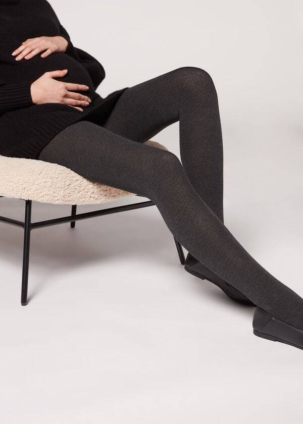 Calzedonia Maternity with Cashmere Opaque Tayt Kadın Gri | TR3141DN