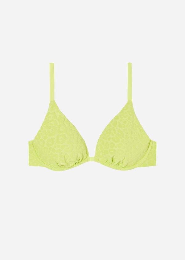 Calzedonia Removable Padding Push Up Bangkok Bikini Üstleri Kadın Yeşil | TR2235WY