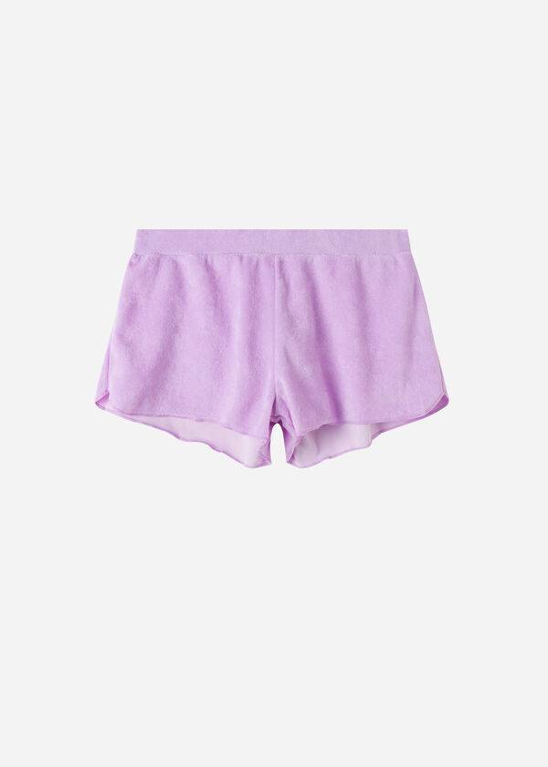 Calzedonia Terrycloth Shorts Cover Ups Kadın Mor | TR2039FM