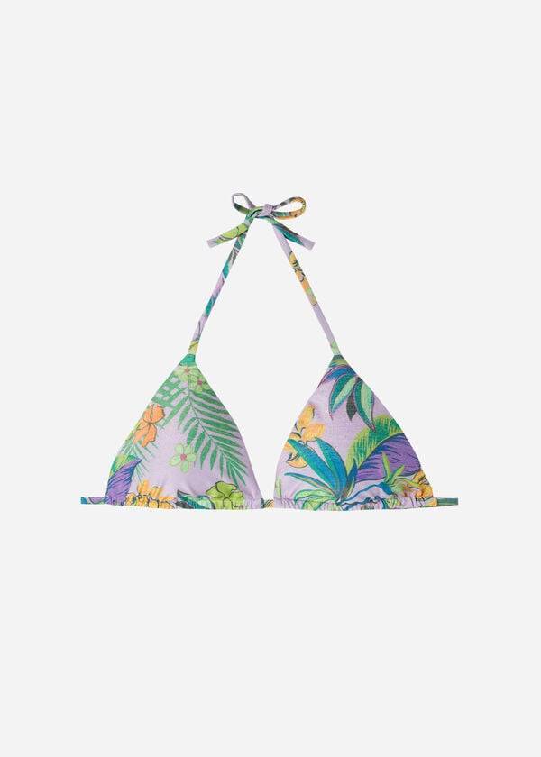 Calzedonia Triangle String Brasilia Bikini Üstleri Kadın Mor | TR2163IS