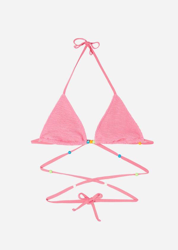 Calzedonia Triangle String Tie San Diego Bikini Üstleri Kadın Pembe | TR2129MA